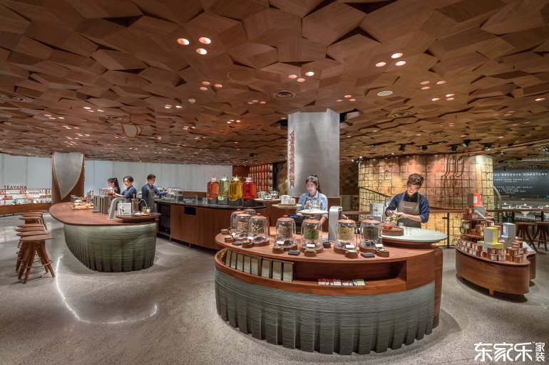星巴克上海酒店室內全景圖