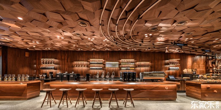 星巴克上海酒店室內全景圖