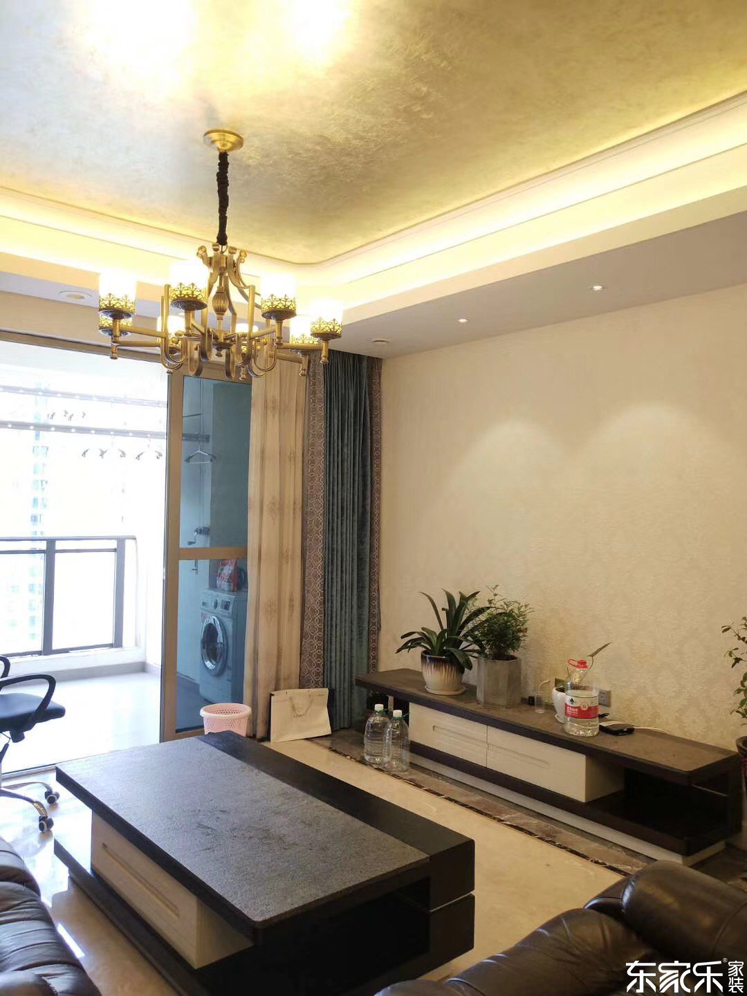 118平米北歐現代風格客廳電視背景墻